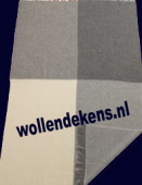 plaid zuiver scheerwol blokmotief oslo 170 wollendekens.nl